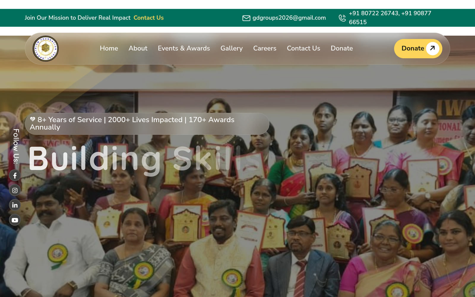 Gadolinium Foundation Trust website screenshot