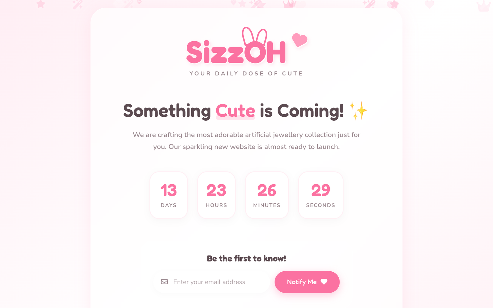 Sizzoh website screenshot